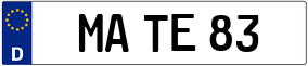 Trailer License Plate